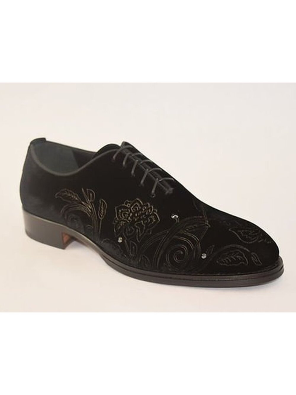 Jo Ghost 5590 Velvet Oxford Dress Shoes Made in Italy